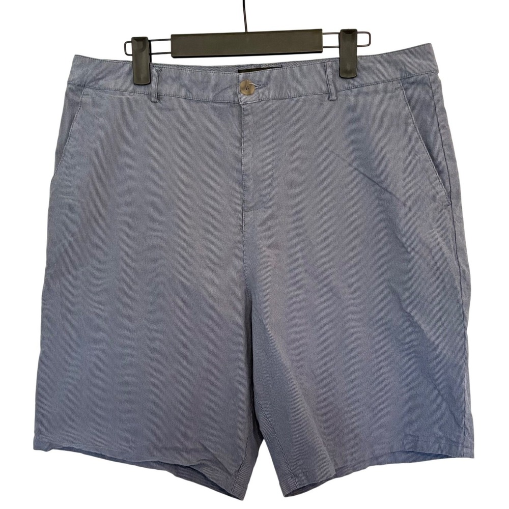 Truth by Republic Mens 34 Slate Blue Chino Shorts Stretch Cotton Everday Basic